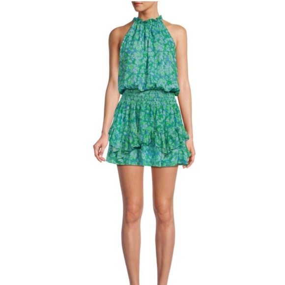 Ramy Brook Dresses & Skirts - Women Ramy Brook Rylee Ruffle Style Mini Dress Halter Smocked Lined Size 00